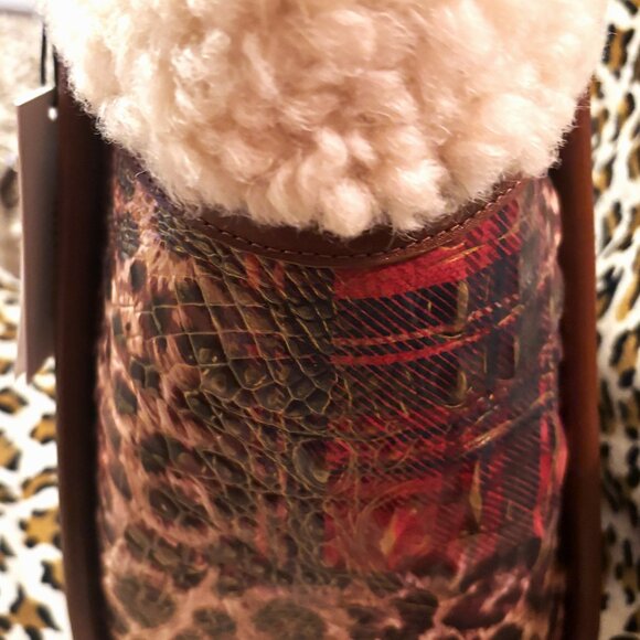 Brahmin Bailee - Tartan Animal Joaquin Satchel Tote - Picture 4 of 7